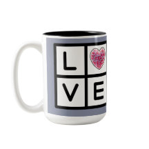 Tasse "L-O-V-E-Gitter"