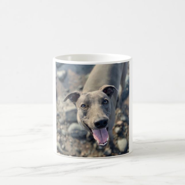 Tasse - Lächelndes blaues Whippet (Mittel)