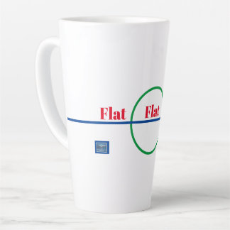 Tasse Latte (Flat Earth) RFPMDesign ©️ 2024
