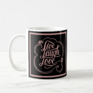 Tasse 'Lebe, lache, liebe' Kaffee