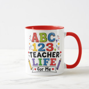 Tasse "Lehrerleben für mich" – Verspieltes Geschen
