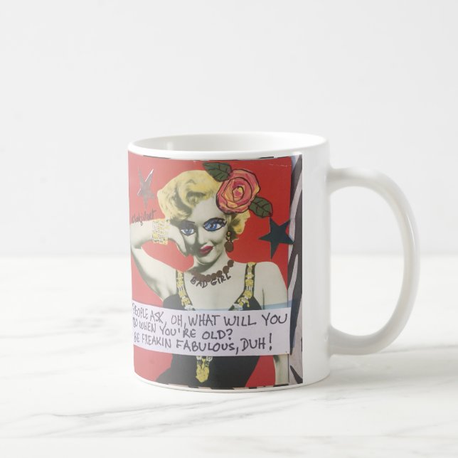 TASSE-LEUTE FRAGEN, WAS SIE TUN WIRD, WENN SIE ALT KAFFEETASSE (Rechts)