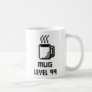Tasse Level 99 8-Bit Pixel Art Tasse