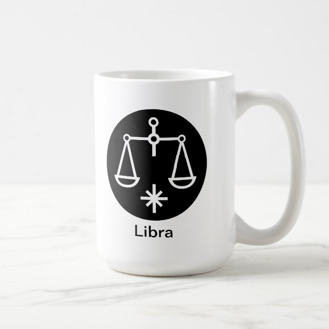 Tasse - Libra (schwarzer Kreis) (Rechts)