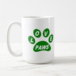 Tasse Liebe Paws Green
