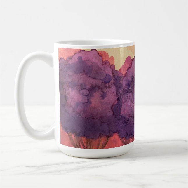 Tasse Lila und Orangenbäume (Links)