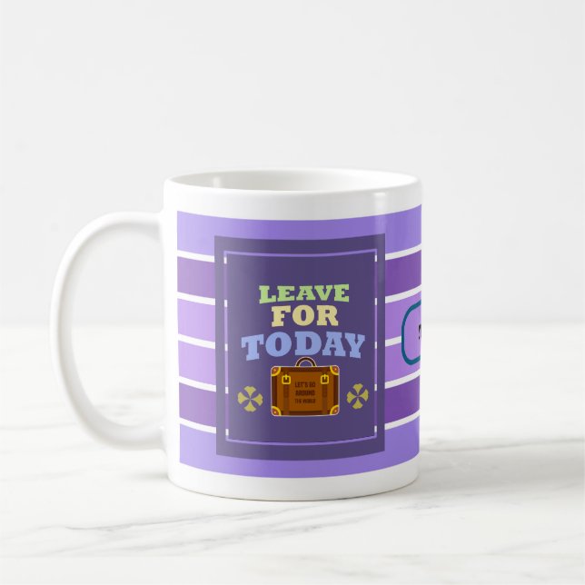 Tasse 'Live for Today – Dynamische Linien' (Links)