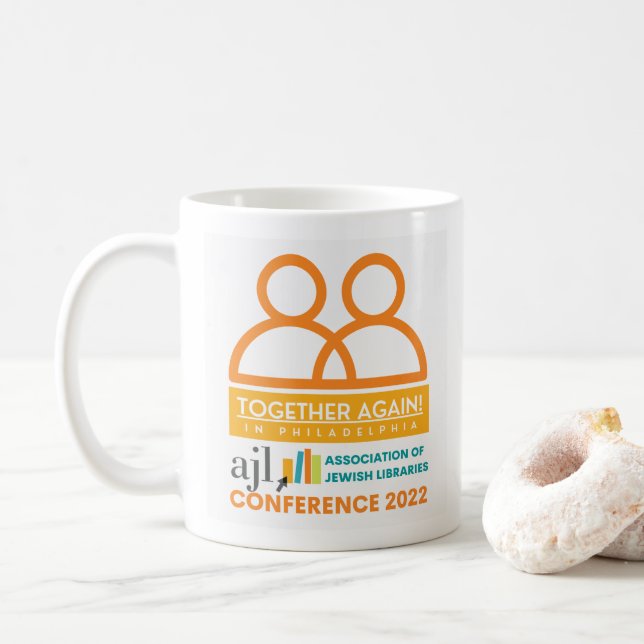 Tasse: Logo der AJL Conference 2022 Kaffeetasse (Mit Donut)