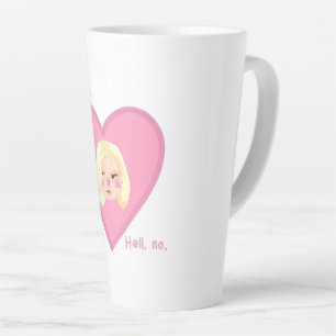 Tasse-Mädchen-Stimmung Milchtasse