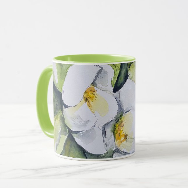 Tasse_Magnolie Tasse (Vorderseite Links)