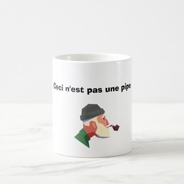 Tasse Magritte ceci n'est pas une pipe (Mittel)