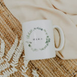 Tasse "MAMA"<br><div class="desc">Das ist ein schlichter, eleganter Eukalyptus "Mama" Tasse Aquarellelemente und ein moderner Schriftart. Bearbeiten Sie alle Texte und alle Farben* auf dieser Hochzeitsvorstellung. * Die Farbe der Aquarellgrün ist nicht editierbar // Für passende Objekte, besuchen Sie bitte die "ASHTON" Kollektion im Sincerely By Nicole Zazzle Store. * Wenn Ihnen dieses...</div>