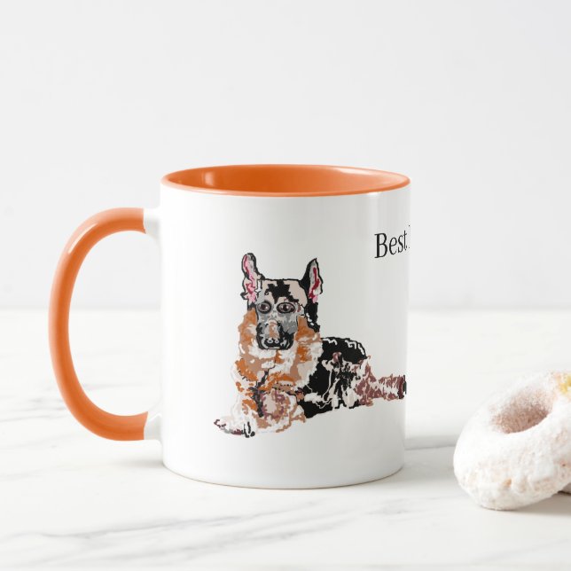 Tasse Man's Best Friends German Shepherd (Mit Donut)
