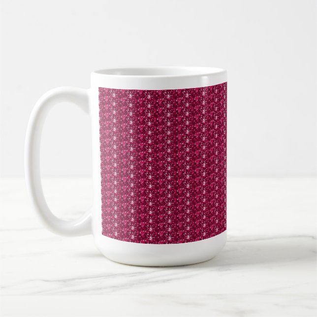 Tasse Maroon Glitzer (Links)