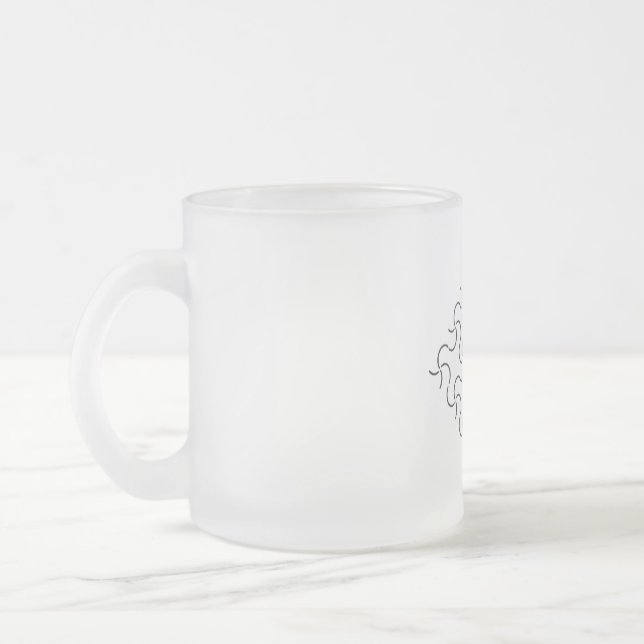 Tasse MATTIERT GLASS ART STYLE DESIGN (Links)