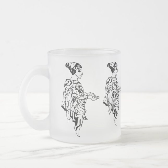 Tasse Mattiert Glass Tasse : Altgriechische Statue (Links)