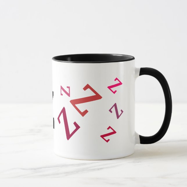 Tasse - Mehrere Rote Buchstaben (Rechts)