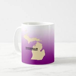 Tasse - Michigan Staat Karte mit Stadt
