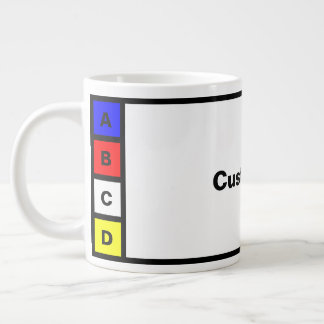 Tasse mit 4 Buchstaben anpassen