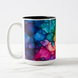 Tasse mit Alkohol-Tinte-Design in zwei Farben, 0,4