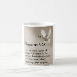 Tasse mit Bibelvers Römer 8:28