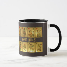 Tasse mit Blumen- u. Jahreszeitfliesen