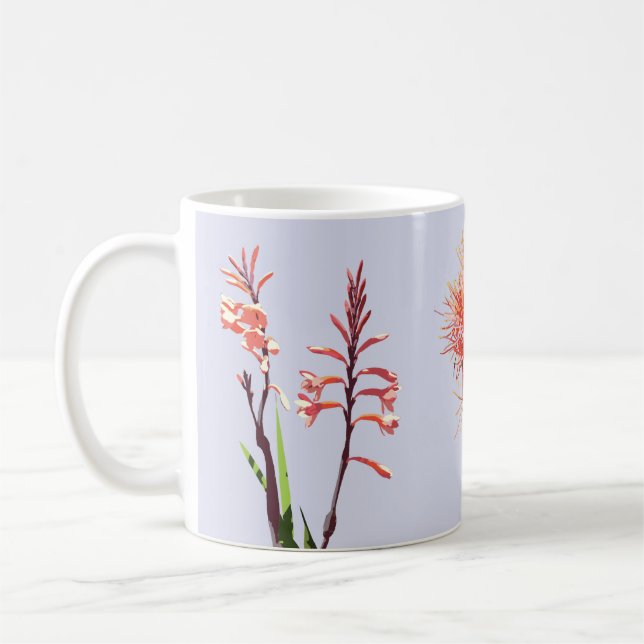 Tasse mit Blumen von Kapstadt (Links)