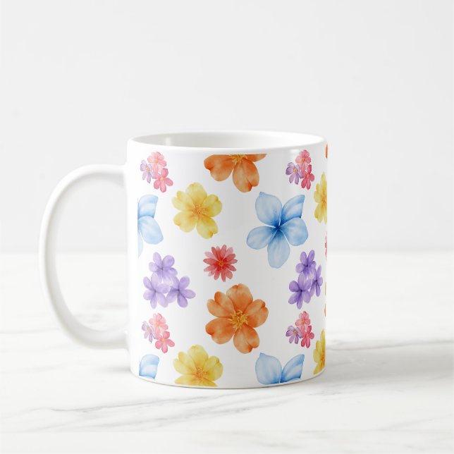 Tasse mit Blumenmuster, Naturliebhaber (Links)