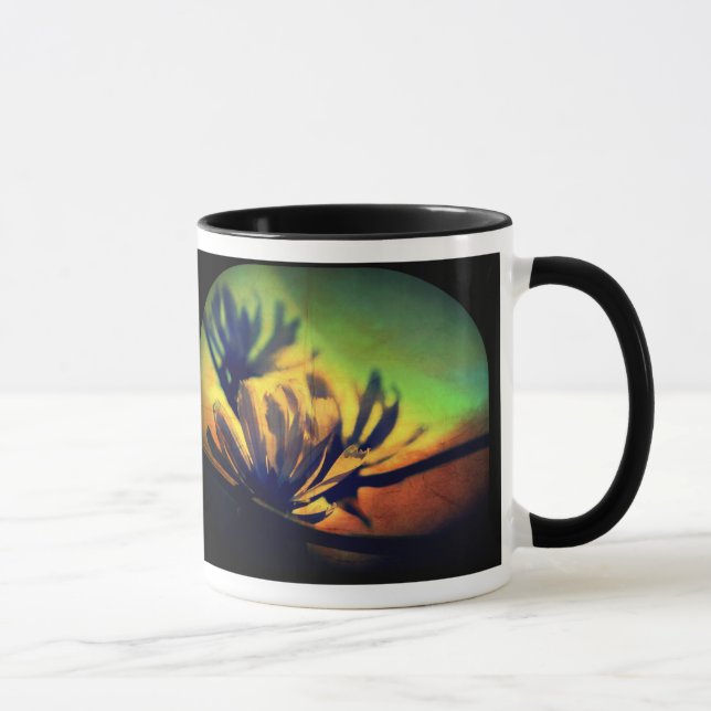 Tasse mit BlumenSonnenuntergang (Rechts)