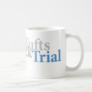 Tasse mit Brown und blaues Logo und Text