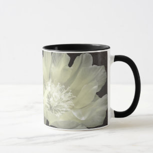 Tasse mit Cactus Blume in Creme & Black
