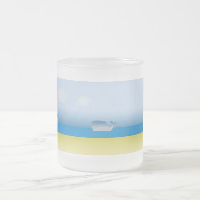Tasse mit Cartoon-Wal  (Mittel)