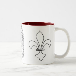 Tasse mit christlichen Symbolen