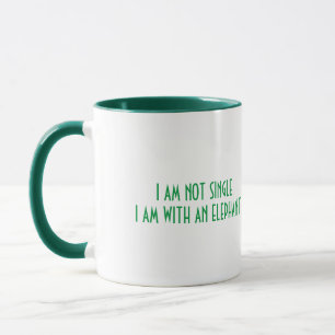TASSE MIT COOLEM GRÜNEN ELEPHANT