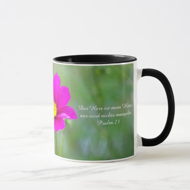 Tasse mit Cosmea-Blüte und Psalm (Rechts)
