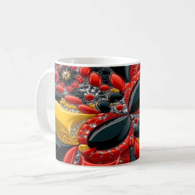 Tasse mit dem deutschen Farbdesign (Vorderseite Links)