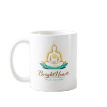 Tasse mit dem Logo der Male Brightheart Meditation