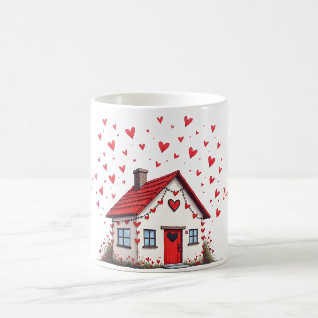 Tasse mit dem Valentinstag-Design (Mittel)