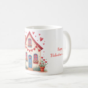 Tasse mit dem Valentinstag-Design