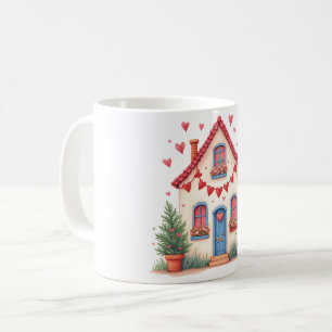 Tasse mit dem Valentinstag-Design