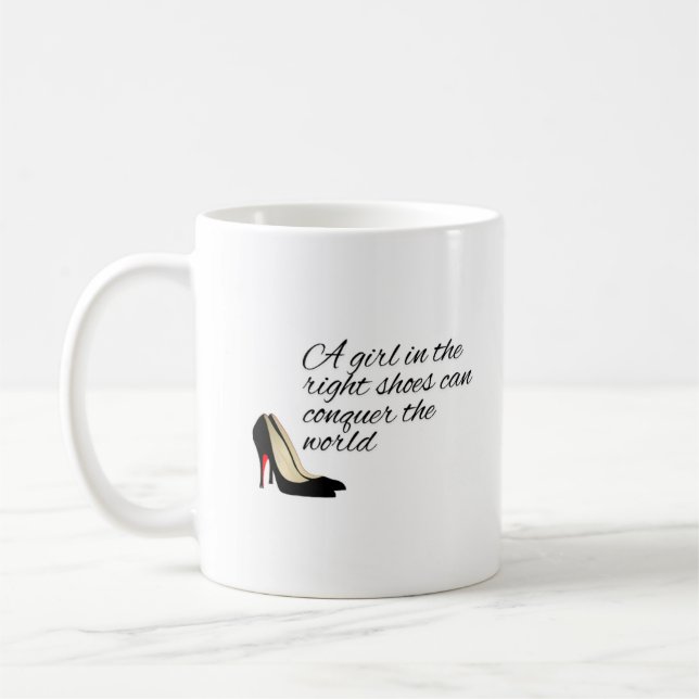 Tasse mit den richtigen Schuhen (Links)
