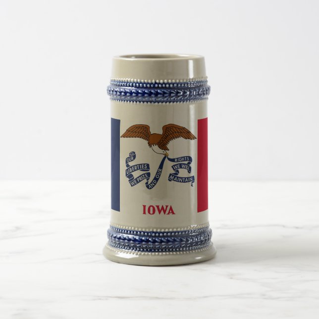 Tasse mit der Fahne des Staat Iowa - USA (Mittel)