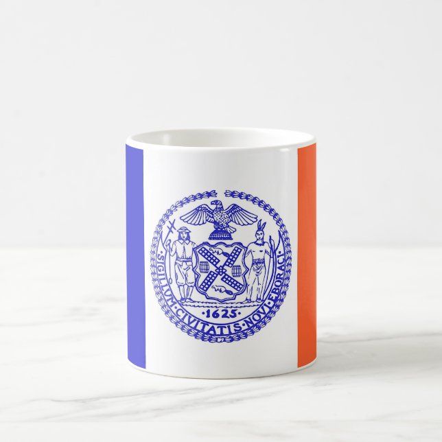 Tasse mit der Fahne von New York City - USA (Mittel)