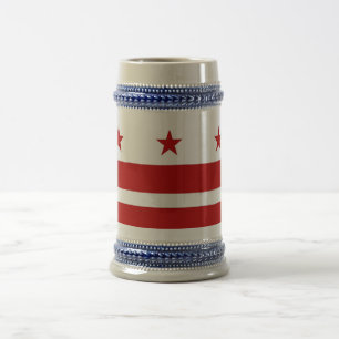 Tasse mit der Fahne Washington DC-USA