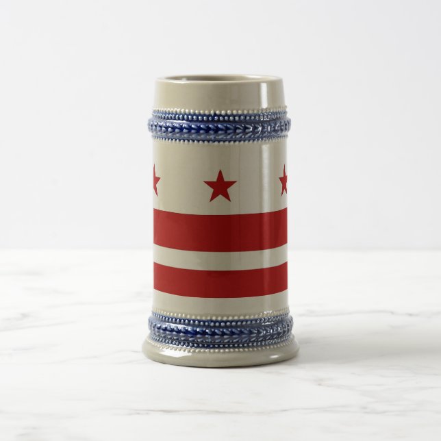 Tasse mit der Fahne Washington DC-USA (Mittel)