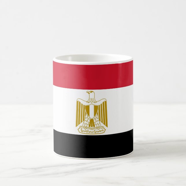 Tasse mit der Flagge Ägyptens (Mittel)