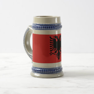 Tasse mit der Flagge Albaniens