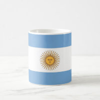 Tasse mit der Flagge Argentiniens