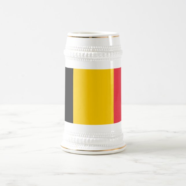 Tasse mit der Flagge Belgiens (Mittel)