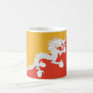 Tasse mit der Flagge Bhutans